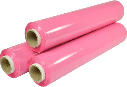 Folia Stretch 23mic 1,5 kg Różowa