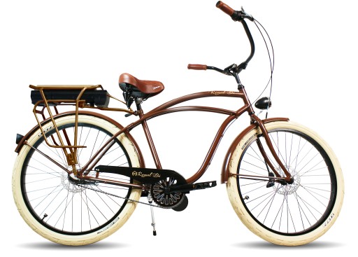 Rower elektryczny e-bike miejski męski 26 beach cruiser RoyalBi 250W