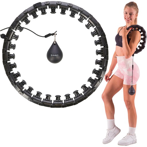 HULAHOP Z WYPUSTKAMI TRENINGOWY FITNESS PLUS SIZE