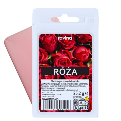RÓŻA ROSE RÓŻANY WOSK ZAPACHOWY KWIATOWY ZAPACH DO KOMINKA ZAPACHOWEGO
