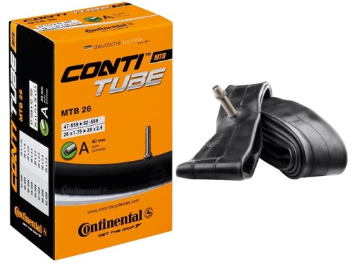 Continental dętka 26 1,75 1,95 2,0 2,1 2,15 2,2 2,25 2,3 2,4 2,5 AV-40mm