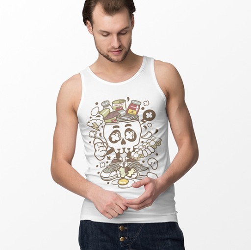 TANK TOP ANIMOWANE EGG SKULL