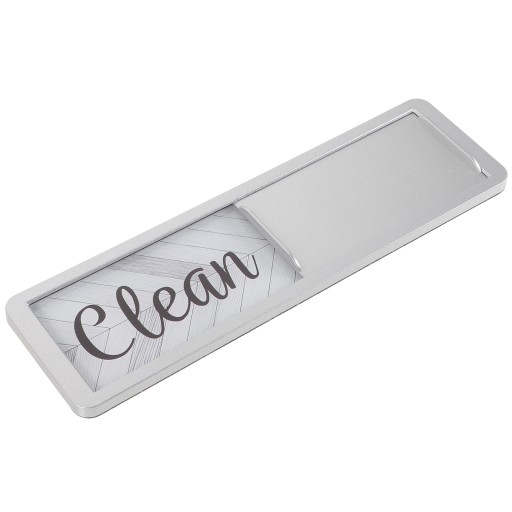 Emblematy Clean Dirty Sign Tag Naklejka