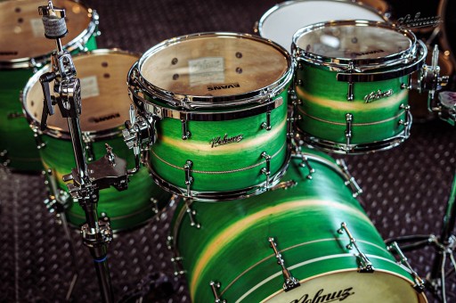 Polmuz Maple Model 1 - 22/10/12/14/16/14SD - Inlayed Artist Green to natura
