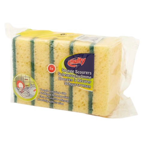 GĄBKI DO CZYSZCZENIA KUCHENNE ZMYWAKI 5SZT/OPAK