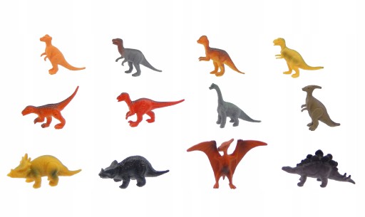 A4259 Mini dinozaury zwierzęta figurki zestaw