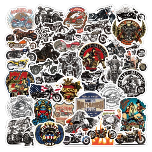 NAKLEJKI STICKERBOMB MIX MOTOCYKL WLEPKI 100 SZT
