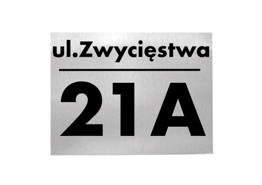 Tabliczka ADRESOWA, Numer domu. Wzory