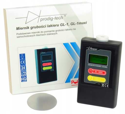 Miernik, tester grubości lakieru GL-1 - JAKOŚĆ PL