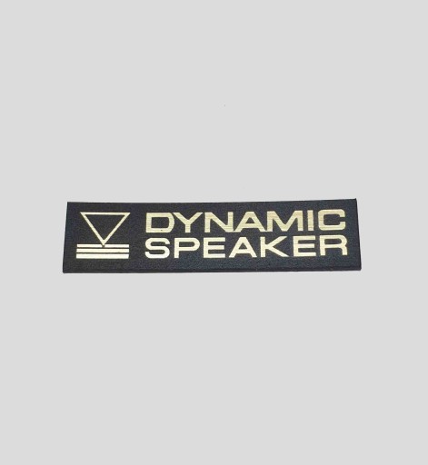 DYNAMIC SPEAKER logo naklejka emblemat 37x9 mm *ZŁ