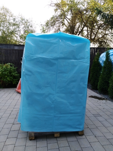 Kaptury worki 100mic palety 120x100, H 250 CM