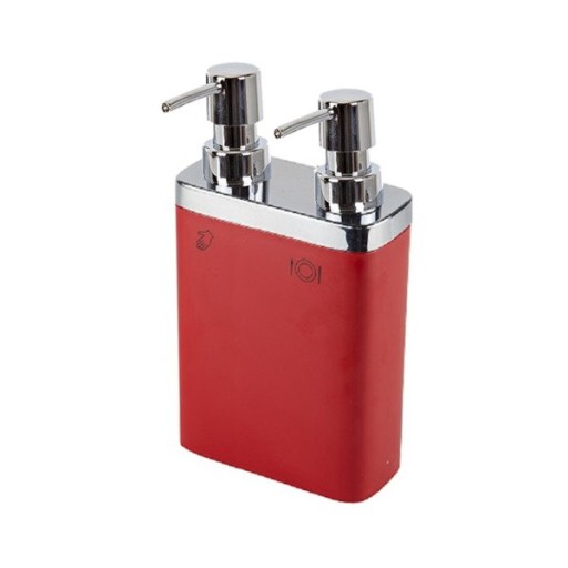 Dozownik Duo Viva 300 + 600 ml w Odcieniu Czerwieni - Wielofunkcyjny i Styl