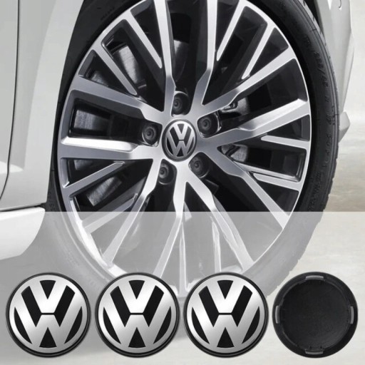 DEKLE DEKIELKI VOLKSWAGEN VW 65 MM komplet 4 szt WYSOKA JAKOŚĆ