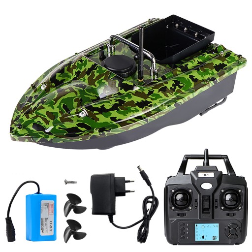 GPS ŁÓDKA ZANĘTOWA C118GPS 500M RC ŁÓDKA 5200mAh Z 4 ŚWIATŁAMI -kamuflaż