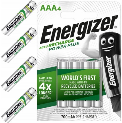 AKUMULATORKI baterie ENERGIZER R3 AAA 700mAh x 4