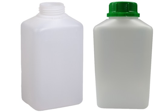 BUTELKA PLASTIKOWA HDPE BIAŁA NA CHEMIE 1L 10 SZT