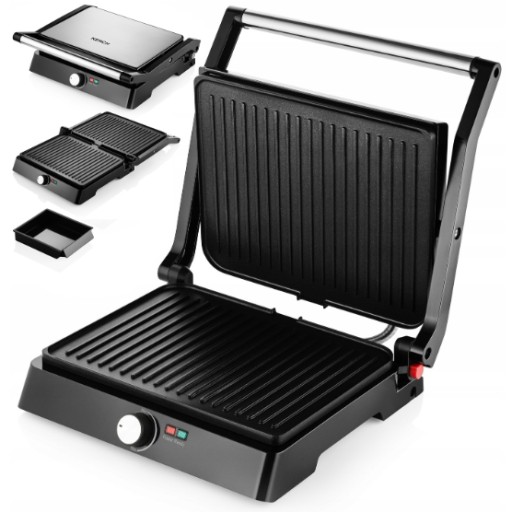 GRILL ELEKTRYCZNY OPIEKACZ ROZKŁADANY KERCH 2200W