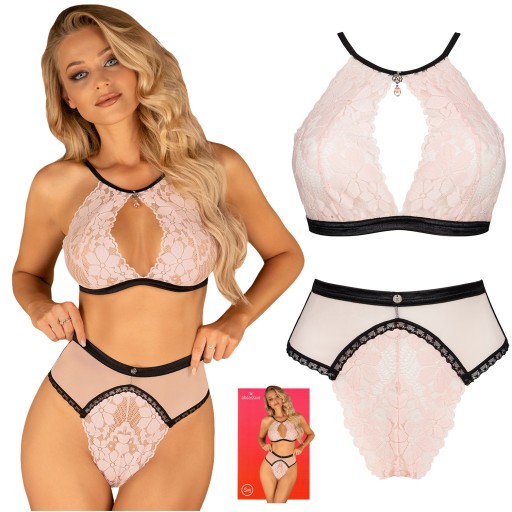Komplet bielizny koronkowej OBSESSIVE Lilines L/XL