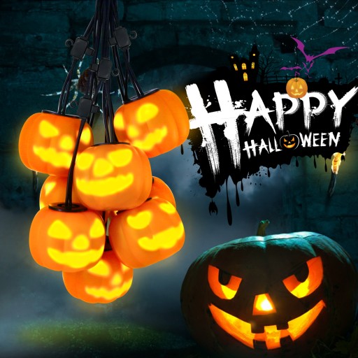 Halloween String Light Animatronic Pumpkin Lights Mówiąca lampa projekcyjna