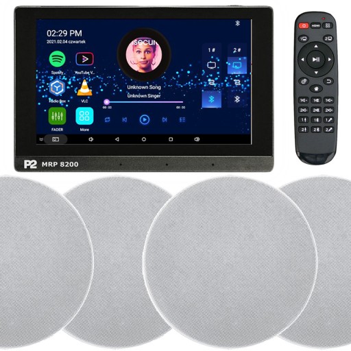 DEXON RADIO INTERNETOWE PODTYNKOWE Z BLUETOOTH SD