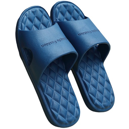 MĘSKIE KLAPKI PIANKOWE NA BASEN KAPCIE BUTY LEKKIE PLAŻOWE GRANATOWE