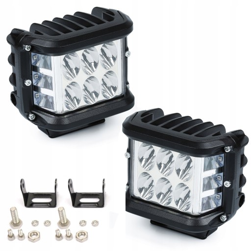 PARA LAMP ROBOCZYCH LED BIAŁY NIEBIESKI IP68 70W