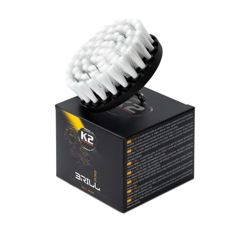 K2 BRILL PRO SZCZOTKA DO TAPICERKI SKÓRY 10CM NA WIERTARKĘ MIĘKKA BRUSH