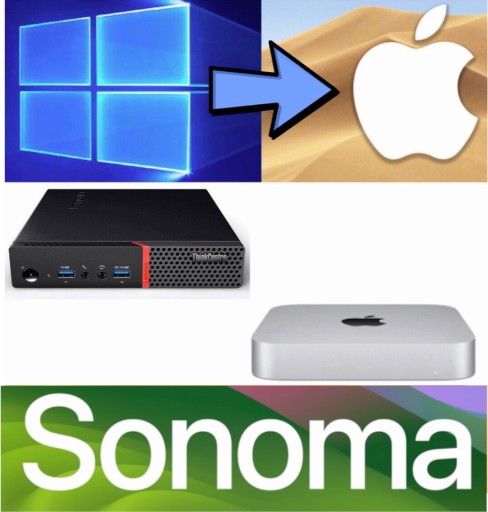 Instalator macOS Sonoma do Lenovo M720 M720q Tiny hackintosh