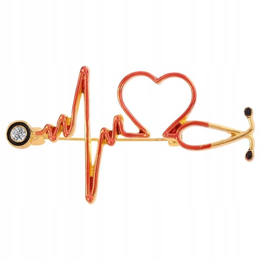 Heart Shape Breastpin Girl Gifts Unikalna broszka