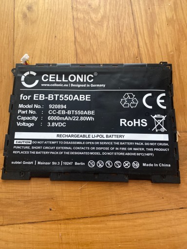 BATERIA Samsung EB-BT550ABE SM-T555 SM-T550 zamiennik, zobacz!