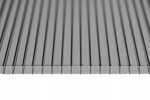Poliwęglan komorowy 6000x2100 dymny (szary) 4 mm