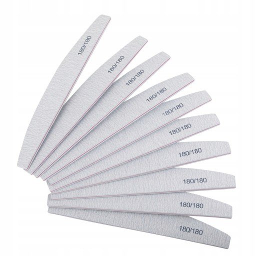10x Pilnik do paznokci hybryd mani ŁÓDKA 180/180
