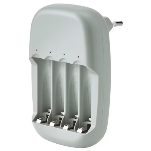 Ładowarka bateriii akumulatorków 4x NiMH AA AAA Uniwersalna IKEA STENKOL