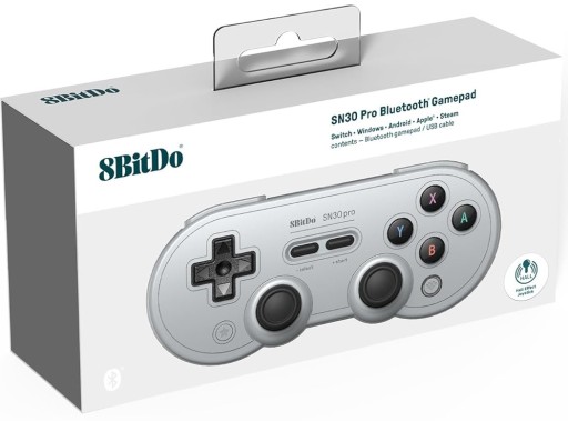 8BitDo SN30 Pro Gray v2 Hall Effect Pad Bluetooth Android Apple PC Switch