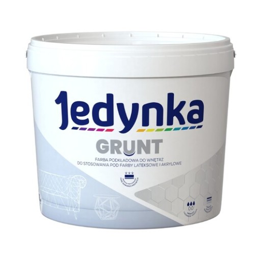 JEDYNKA PRIMER GRUNT FARBA GRUNTUJĄCA BIAŁA 10L