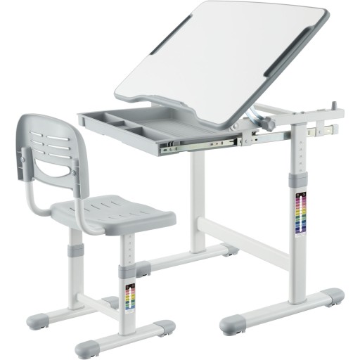 BIURKO DLA DZIECKA DZIECIĘCE REGULOWANE ERGONOMICZNE Z KRZESŁEM SZKOLNE