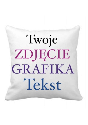 Poduszka Jasiek z własnym nadrukiem zdjęciem