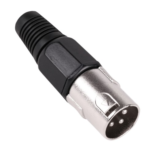 WTYK MIKROFONOWY XLR CANON NA KABEL 3-PIN CZARNY