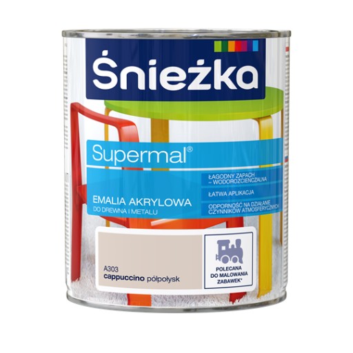 ŚNIEŻKA EMALIA AKRYLOWA A303 CAPPUCCINO 0,8L