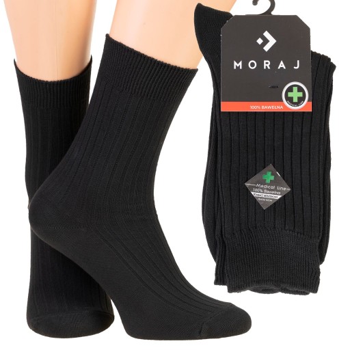 MORAJ skarpety MEDICAL LINE 100% bawełna r.39-41