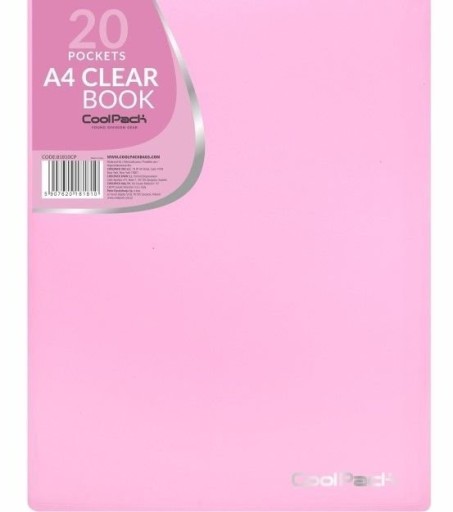 TECZKA Z KOSZULKAMI SKOROSZYT A4 PASTEL PINK RÓŻ