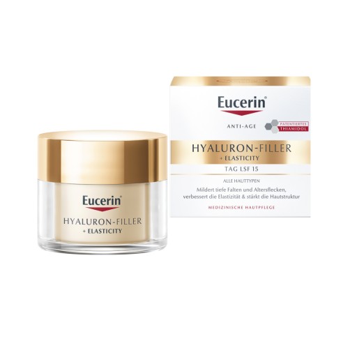 EUCERIN Hyaluron-Filler+Elasticity Krem na dzień skóra dojrzała SPF15, 50ml