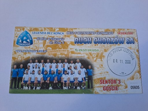 RUCH CHORZÓW - ARKA GDYNIA 08-11-2008 GOŚCIE