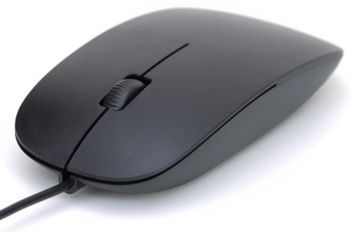 MYSZ OPTYCZNA SLIM SCROLL CZARNA USB PLUG&PLAY