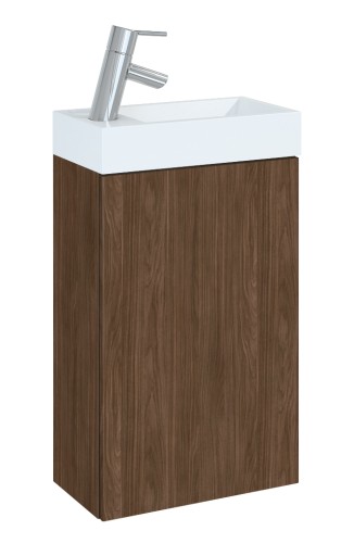 Zestaw Young Basic szafka orzech + umywalka 40 cm
