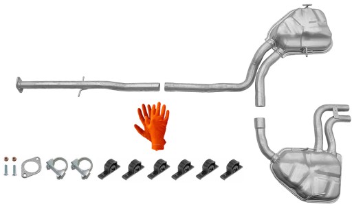 MINI COOPER S 1.6 (2002-2006) TŁUMIK KOŃCOWY L + P