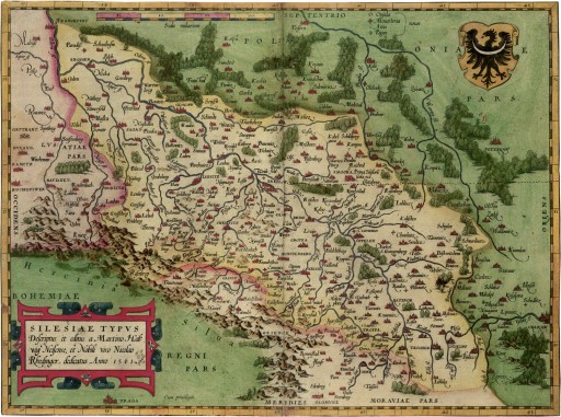 ŚLĄSK Mapa 60x80cm 1592r. M32
