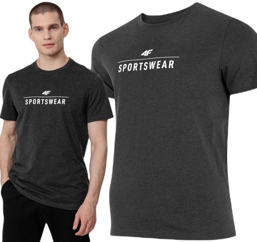 MĘSKI T-SHIRT 4F KOSZULKA SPORTOWA TSM354 M