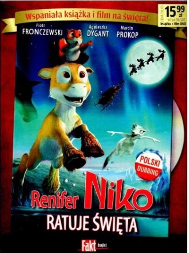RENIFER NIKO RATUJE ŚWIĘTA DVD+Booklet