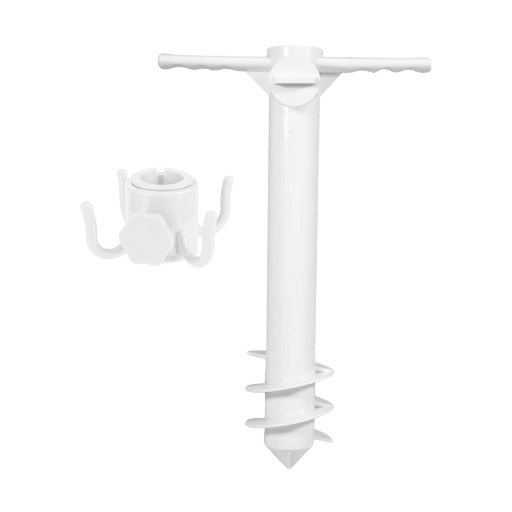 Outdoor Beach Sand Anchor Stand 3 Spiral 1 Hook